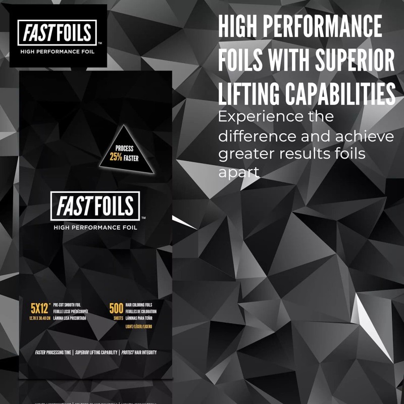 FASTFOILS 5"x12" Inches Pre Cut Foils - 500 Sheets