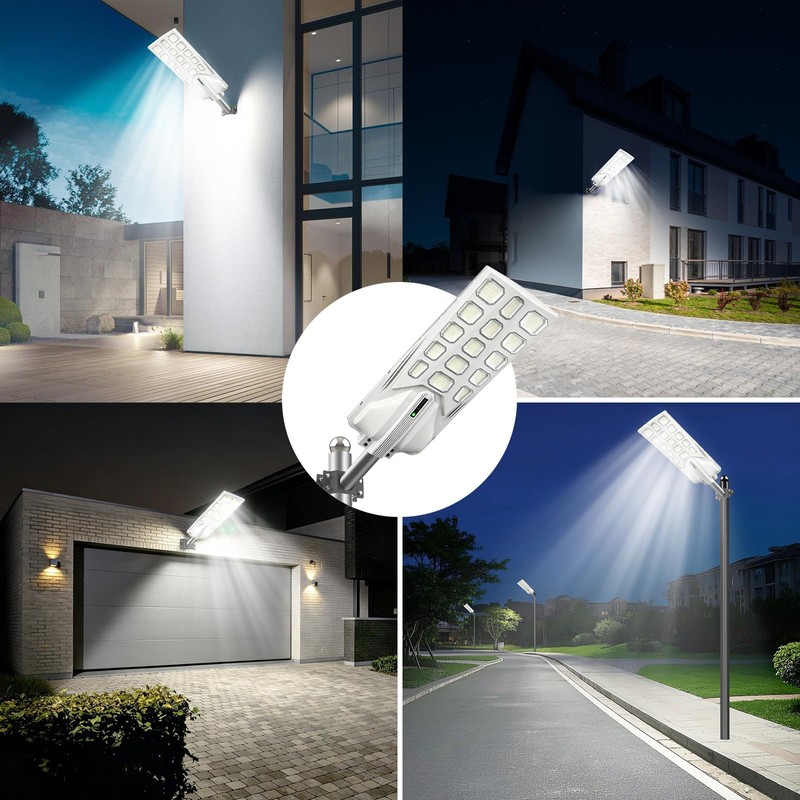 Meewata Outdoor Solar Street Light, Motion Activated Dusk to Dawn
