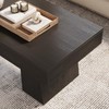 LITTLE TREE Farmhouse Coffee Table, 47 Inches Wooden Rectangular Accent