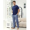 TeJoyce Mens Pyjamas Set Cotton Short Sleeve and Pants 2