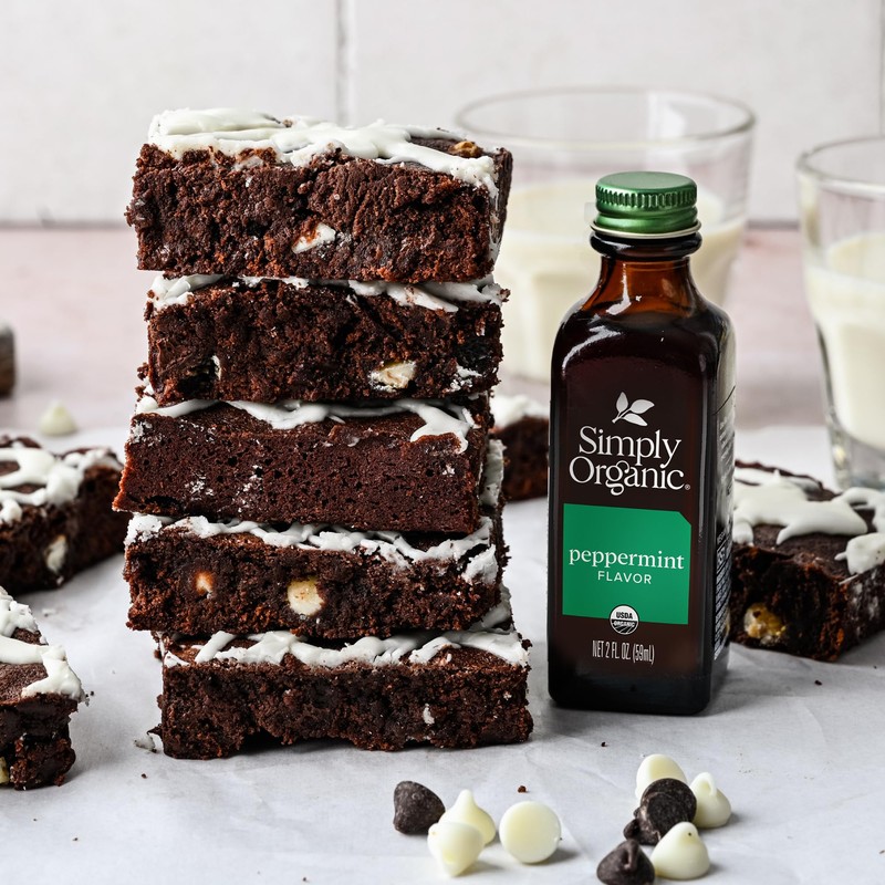 Simply Organic Peppermint Flavor, Certified Organic, 2 Fl Oz