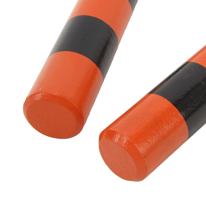 1 Pair Rhythm Sticks Wooden Case Iron Beads Sand Stick