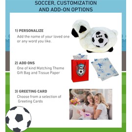 DolliBu Valais Blacknose Sheep Stuffed Animal with Soccer Ball Plush - Soft and Huggable Sheep Playtime Plush Toy, Cute Farm Life Gift, Super Soft Stuffed Doll Animal Toy for Kids, Adults - 8.5 Inches