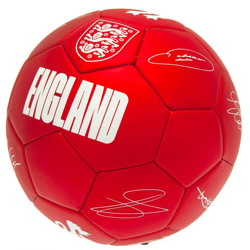 England Phantom Signature Team Merchandise Football Ball Red/White Size 5