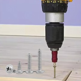 Leliafleury 100Pcs Self Tapping Screws M4 x 30mm x 8mm Stainless Steel Pan Head Wood Screws for Plastic Wood Drywall Furniture