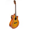 Oscar Schmidt OA10CE Mini Auditorium Acoustic-Electric Cutaway Guitar - Spalted