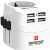 SKROSS Country Plug Pro Light USB World (4xA) White