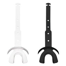 Vettex Football Doubleguard Mouthguard with Lip Protection - Adult - 2 Pack, White and Black