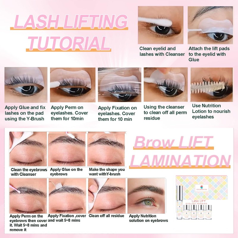 Eyelash Lifting #1 Perm + #2 Fixation for Perm and