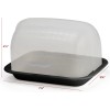 NoBrand Extra Large Butter Dish with Flip Top Lid Wide