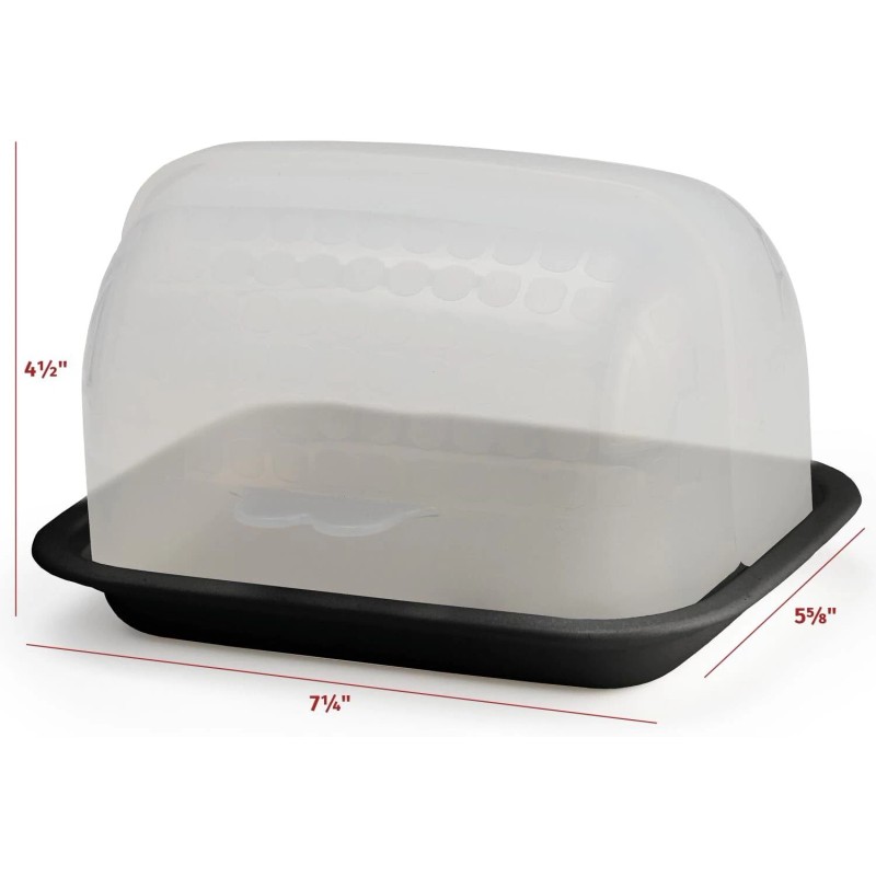 NoBrand Extra Large Butter Dish with Flip Top Lid Wide