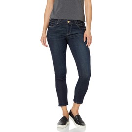 Democracy womens Petite "Ab"solution Crop Jeans, Dark Indigo, 14 Petite US