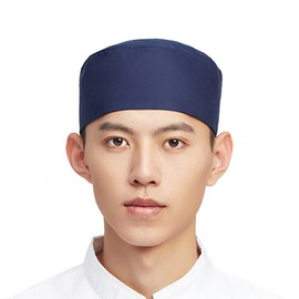 Hyzrz Unisex Chef Hats Adjustable Kitchen Cooking Caps with Breathable Mesh Top (Blue)