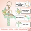 PATIKIL Alphabet Initial Letter Keychain, Resin Cute Keychains with Tassel