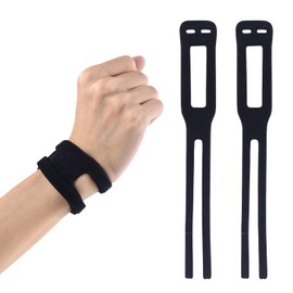 DOCEPERT TFCC Handgelenkbandage, 2 Stück, verstellbare Handgelenkstütze, atmungsaktive dünne Sport-Handgelenkbandage, entwickelt für Basketball, Fitness, Yoga und Gewichtheben, Einheitsgröße (schwarz)