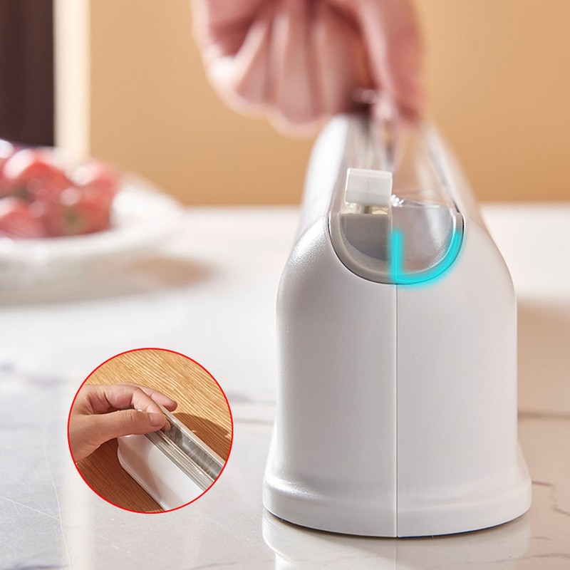 Plastic Wrap Dispenser Strong Suction Cup Wall Mountable Cling Film