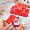 Craftdady 12pcs Red Jewelry Boxes Small Necklace Box Cardboard Jewelry