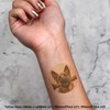 4 x 'German Shepherd with Stick Portrait' Temporary Tattoos -