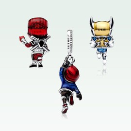 MSPOVOF Heart Christmas Animal Charms Bead for Bracelets and Necklaces S925 Sterling Silver Charms for Birthday Women Jewellery Gift, Cubic Zirconia