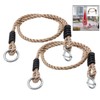 LHKJ Set of 2 Swing Ropes Adjustable Extension Rope for