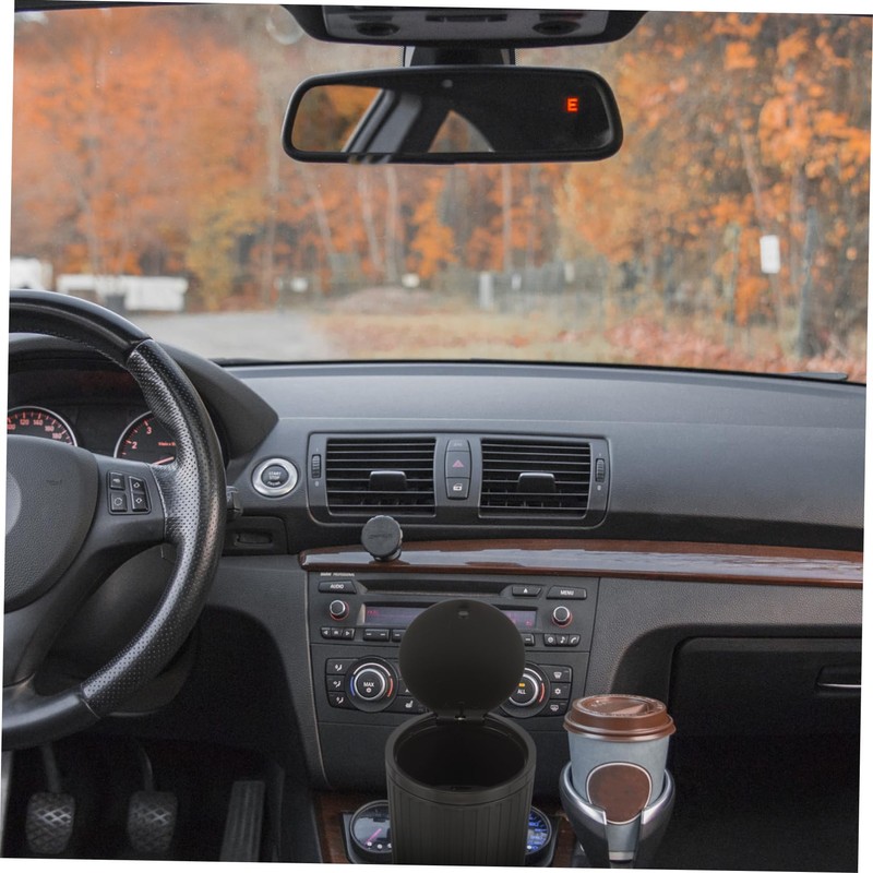 SUPVOX Car Trash Bin Small Trash Can Lid Car Accessory