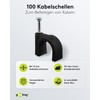 goobay 64684 Cable Clamp Set of 100 / Cable Holder