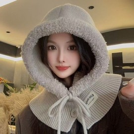 Imported Balaclava Winter Hat & Neck Warmer - Windproof Thermal Fur Hat, Autumn lf2800, One Size with Fur Trim (Rapha) Black Hat 30ea