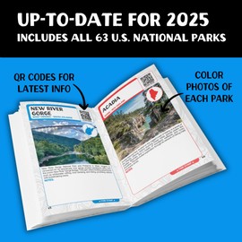 National Park Passport Book: Stamp Book, Travel Guide, Checklist Journal, and Adventure Bucket List Tracker for All 63 US National Parks