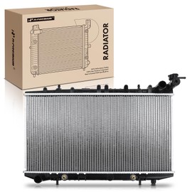 A-Premium Engine Coolant Radiator Assembly with Transmission Oil Cooler Compatible with Infiniti G20 91-96 & Nissan 200SX 95-98, Lucino 96-98, Automatic Trans., Replace# 2141053J00, 2141062J00