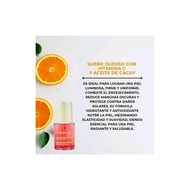 Suero Facial Con Vitamina C Y Aceite De Cacay Terramar