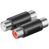 Adapter 2 x RCA Jack to 2 x RCA Female