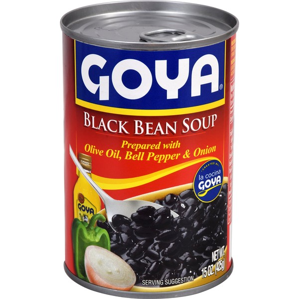 Goya Foods Black Bean Soup, 15 Ounce (Pack of 24)