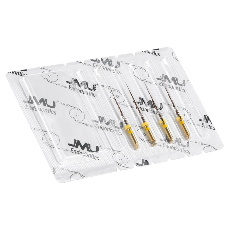 JMU Wave-G4 Files,Niti Rotary Files, #20/07(21mm),Reciprocating Rotation,Sequence Files, 4pcs/Pack