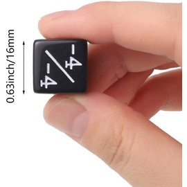 Dice Counter Role Playing Games RPG, DND, MTG White +1/+1 and Black-1/-1 Die