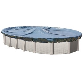 Doheny’s Commercial-Grade Winter Pool Covers for Above Ground Pools | Featuring Doheny’s Exclusive Tear Resistant Weave | The Best Winter Covers for Le$$! (16' x 32' Oval, Solid - 10 Yr.)