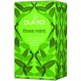 Pukka Herbal AYURVEDA Organic Three Mint Herbal Tea 20bags (Pack of 6)