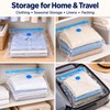 Vacuum Storage Bags for Clothing & Bedding – Transparent Compression
