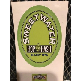 SWEETWATER BREWING Atlanta GA HOP HASH Easy IPA ~ Tap Handle ~ Sticker Sign 420