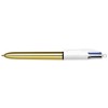 BIC 5 x 4 Colour Shine Gold Retractable Ballpoint Pen