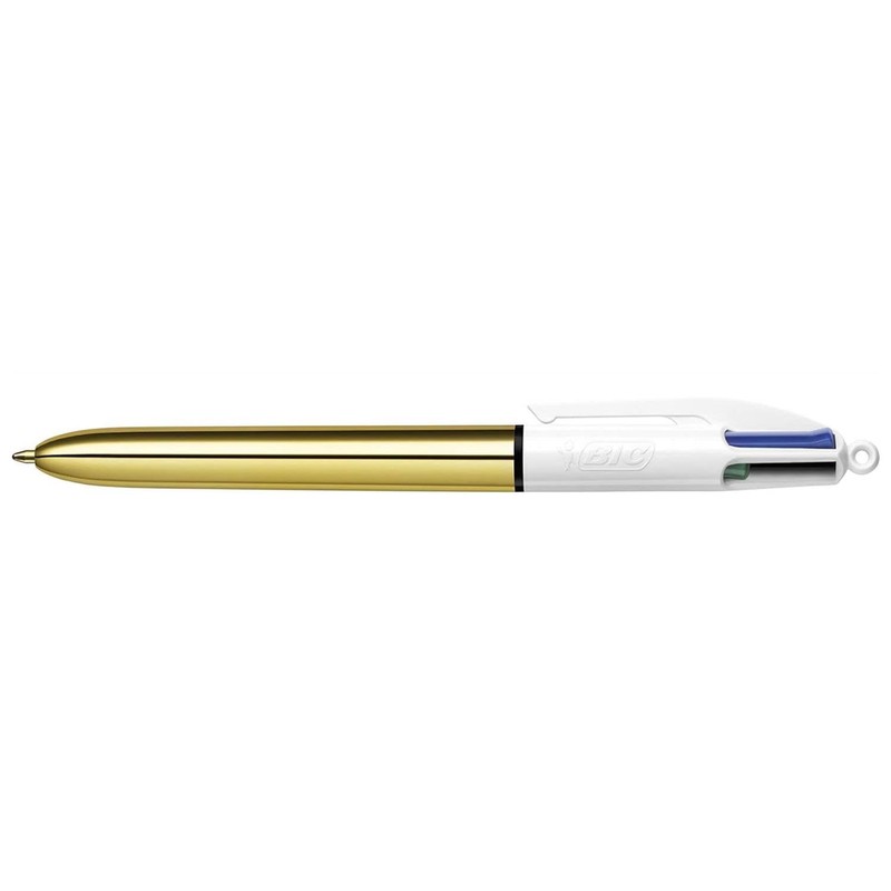 BIC 5 x 4 Colour Shine Gold Retractable Ballpoint Pen