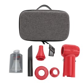 Electric Air Duster Professional Efficient 300000RPM 32mm Brushless Motor Thrust Up to 2.2lb Jet Dry Blower for 12V Battery Red