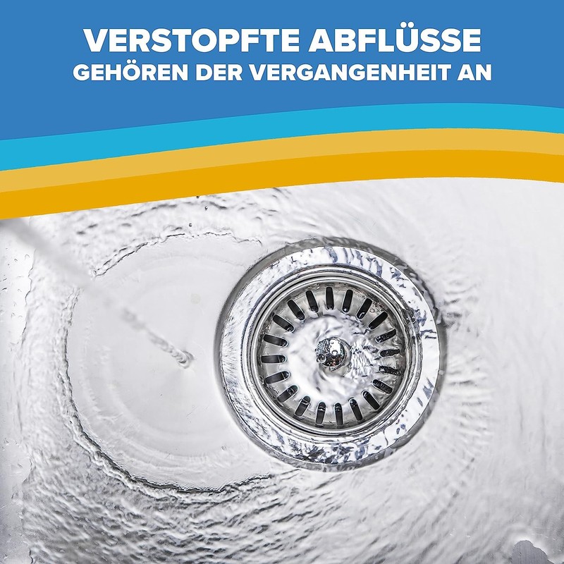 ABFLUSSHELD Sink Strainer 82 mm - Rustproof Stainless Steel Sink