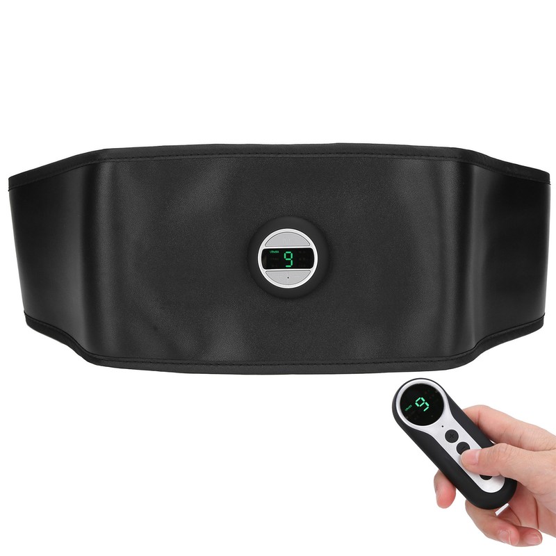 Smart Abdominal Muscle Trainer TENS PU Leather Slimming Belt Rechargeable