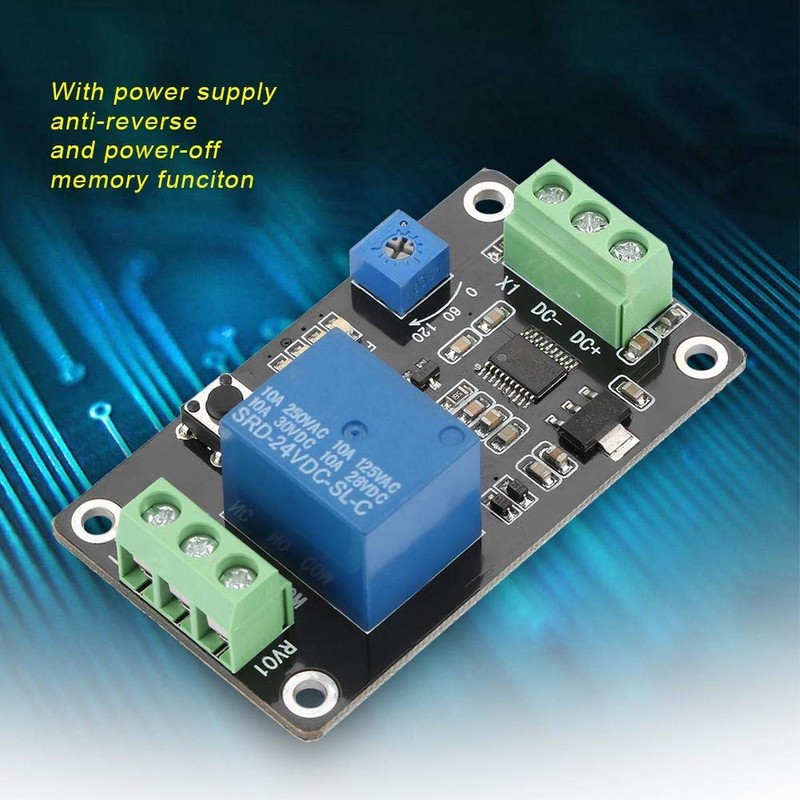 Delay Timer Relay Module Delay On/Off Switch Board Timed Controller
