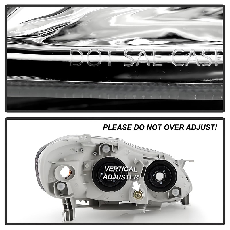 2PCS Headlight Assembly For 2003 2004 2005 2006 2007 2008
