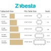 Zobesta Waterproof Vinyl Tablecloth for Rectangle Tables, Plastic Tablecloth PVC