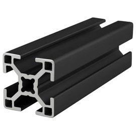 8020, 30-3030, 30 Series 30mm x 30mm Aluminum T-Slotted Extrusion T Slot Extruded 80/20 Profile Bar (305mm, Black Anodize)