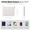 MoKo 12.9 Inch Tablet Case Compatible with Inches, Puffy PU