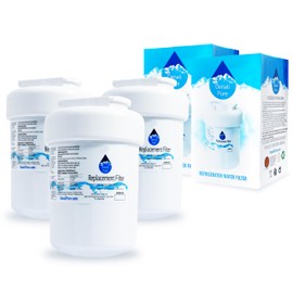3-Pack Replacement for General Electric GSHF5KGXBCWW Refrigerator Water Filter - Compatible with General Electric MWF, MWFP Fridge Water Filter Cartridge