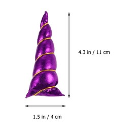 Ipetboom Unicorn Horn Headband Accessories, 10pcs Hair Band Hair Accessories Creative Headband for Birthday Party Decorations